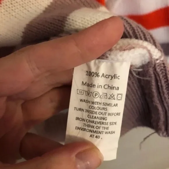 Striped Long Sleeve Chunky Knit Sweater - Picture 3 of 7